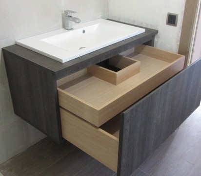 mueble para lavabo con cajones